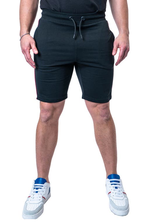 Maceoo Royal Black Cotton Knit Drawstring Shorts at Nordstrom,