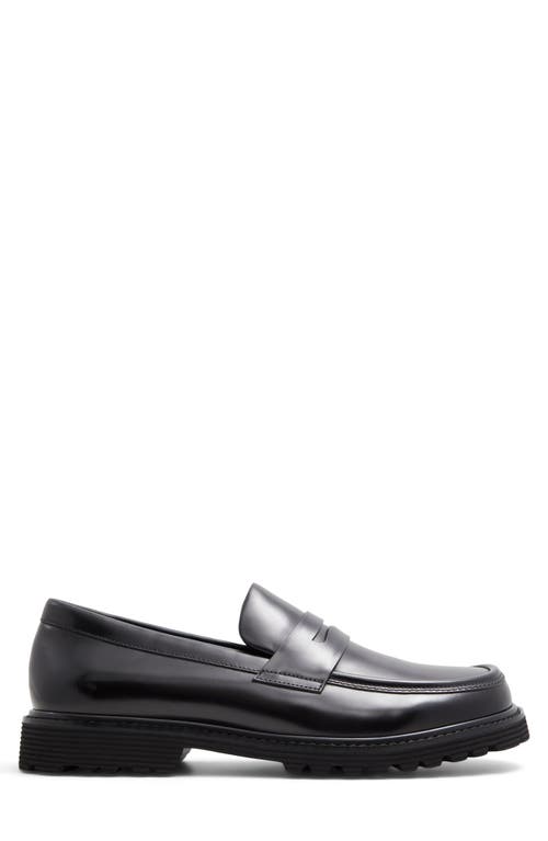 Shop Aldo Skyley Penny Loafer In Other Black