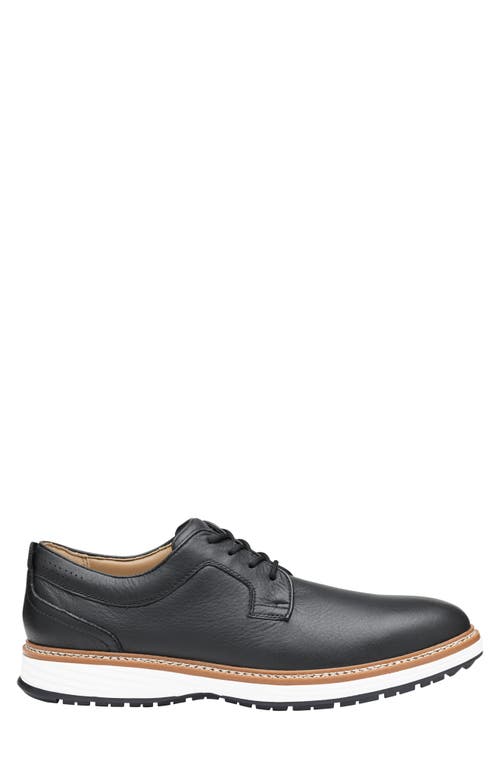 Shop Johnston & Murphy Upton Gl1 Luxe Hybrid Waterproof Golf Shoe In Black Wp Full Grain