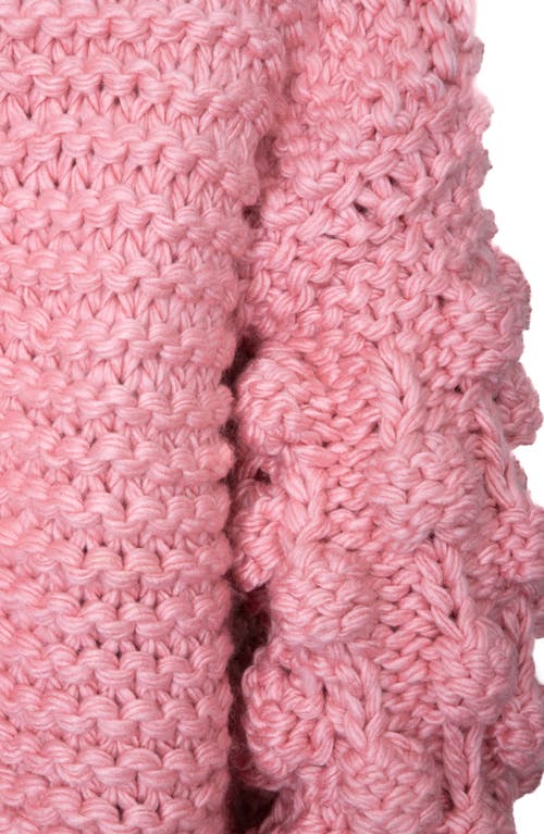 Saachi Pompom Knit Cardigan In Blush