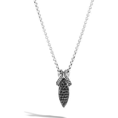 John Hardy Asli Classic Chainlink Pave Pendant Necklace