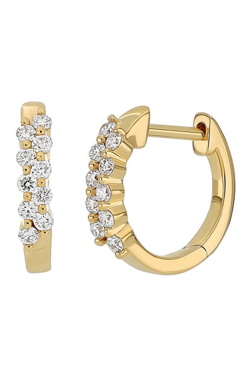 Bony Levy Liora Diamond Huggie Hoop Earrings in 18K Yellow Gold at Nordstrom