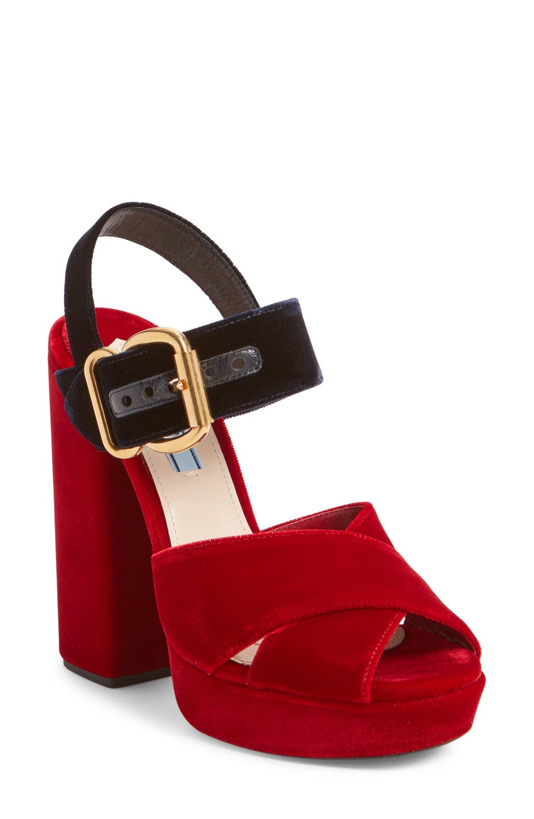 Prada Buckle Platform Sandal (Women) Nordstrom