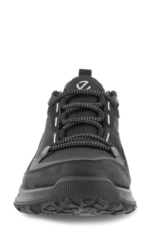 Ecco Ult-trn Low Waterproof Hiking Shoe In Black/black
