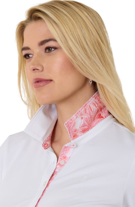 Shop Tommy Bahama Paradise Piqué Knit Polo In White