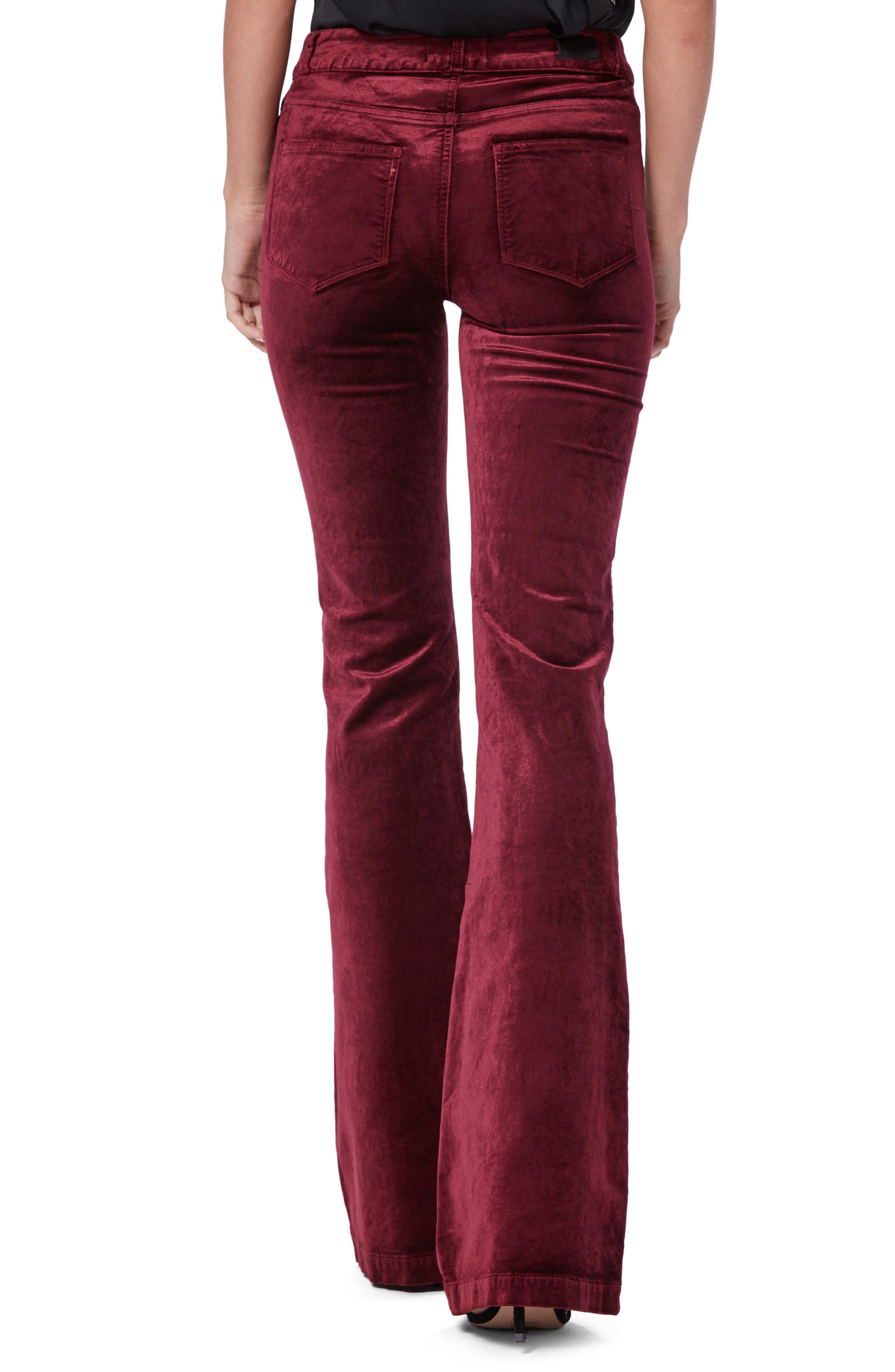 flared velvet pants