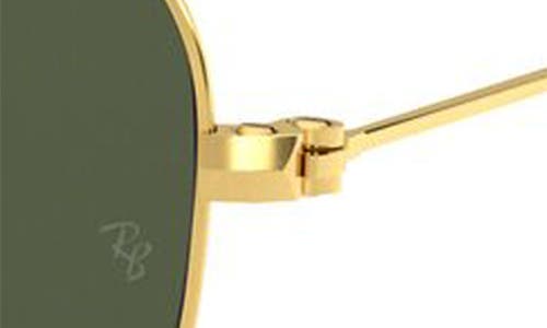 Shop Ray Ban Ray-ban 'caravan' 55mm Sunglasses In Gold/dark Green