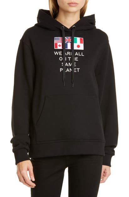 BURBERRY POULTER FLAG APPLIQUE COTTON HOODIE,8025449