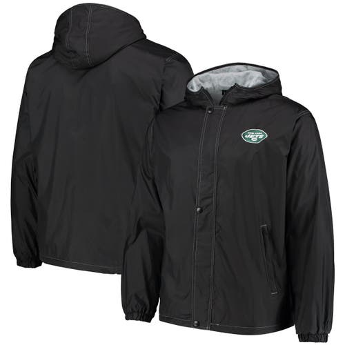 Men's Dunbrooke Black New York Jets Logo Legacy Stadium Full-Zip Jacket