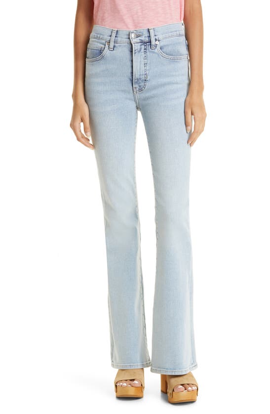 Veronica Beard Beverly High Waist Skinny Flare Jeans In Sky | ModeSens