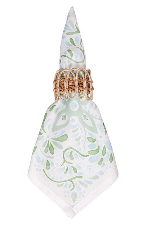 Juliska Iberian Napkins, Set Of 4 In Sage