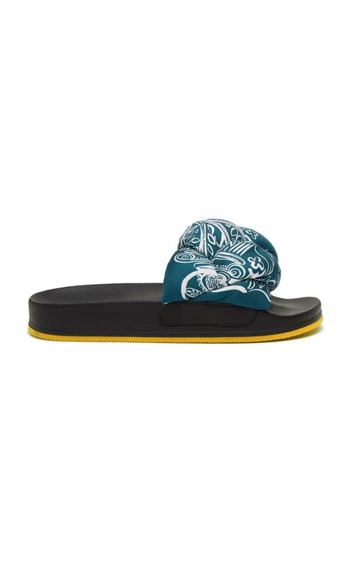 Shop La Doublej Treccia Slides Ionic Blue Petro