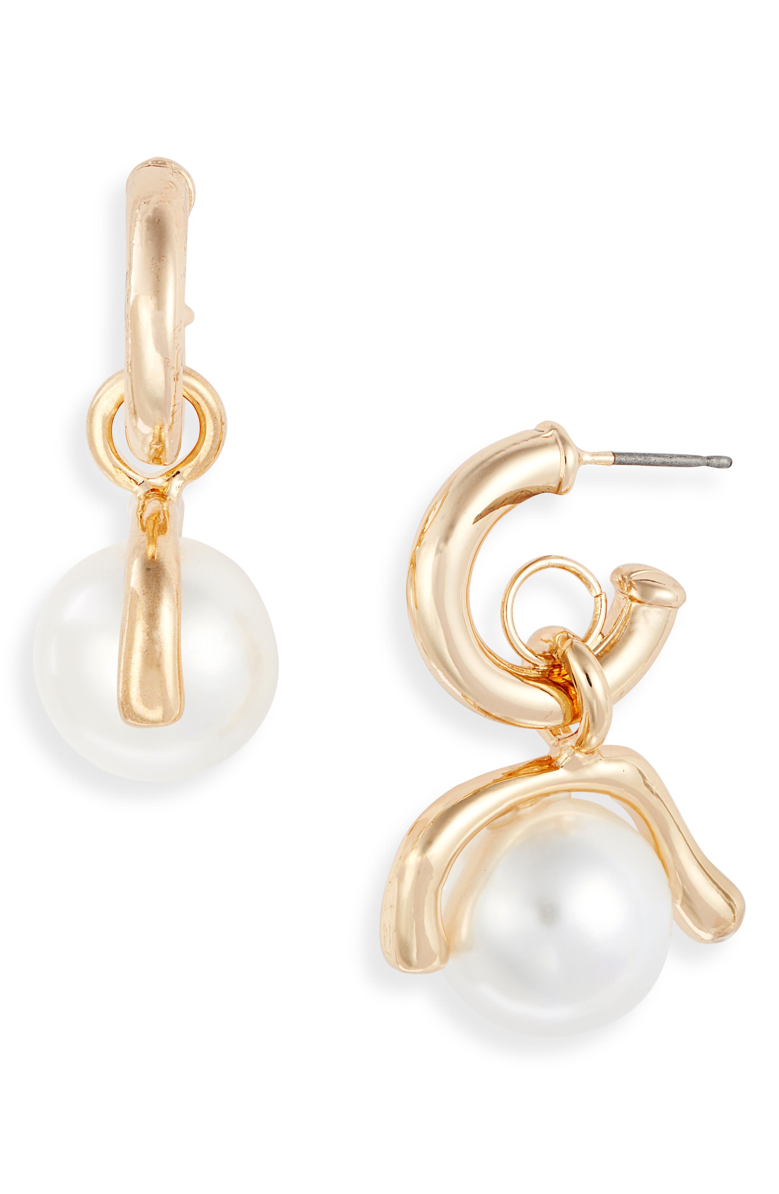 8 OTHER REASONS LEGACY IMITATION PEARL EARRINGS,810059052543