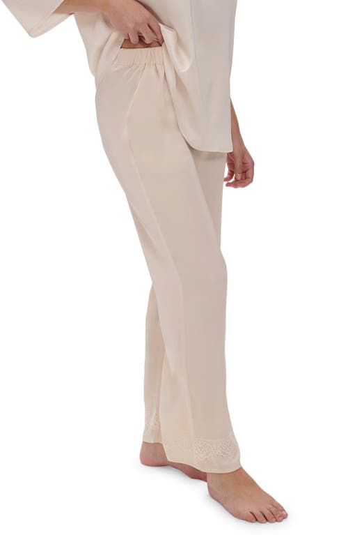 Shop Simone Perele Satin Secrets Lounge Pants In Sakura Pink