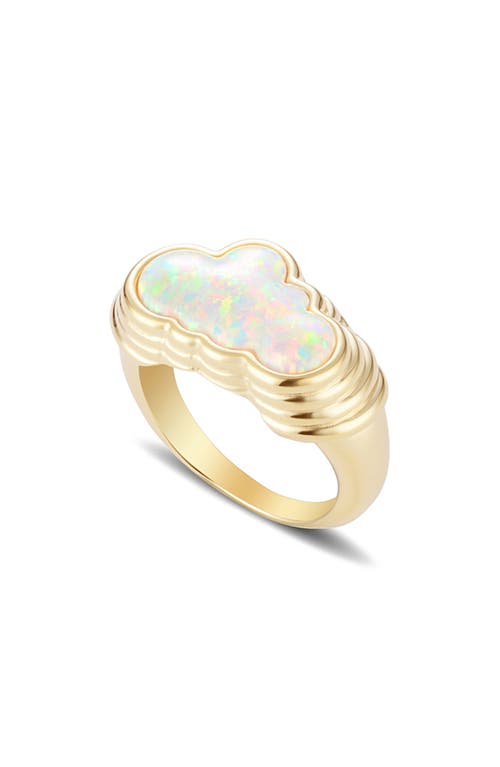 July Child Head in the Clouds Signet Ring in Gold/Opalite at Nordstrom