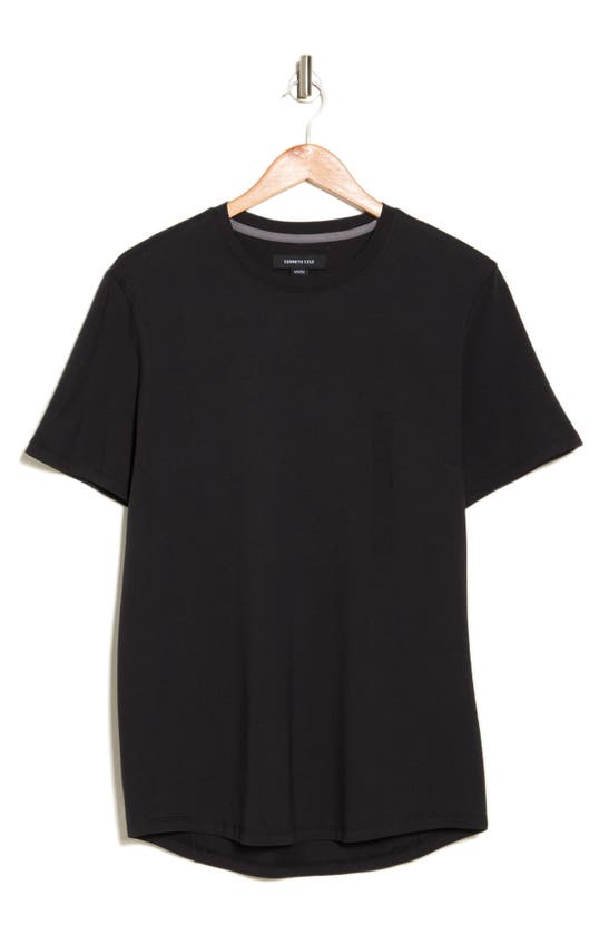 Shop Kenneth Cole Crewneck T-shirt In Black