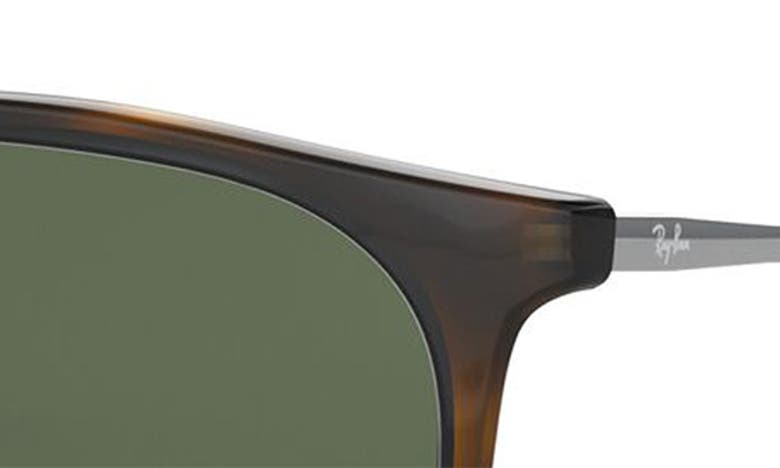 Ray Ban Erika 54mm Sunglasses In Lite Havana/ Green Solid
