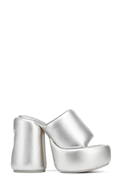 Shop Naked Wolfe Wow Platform Sandal In Silver