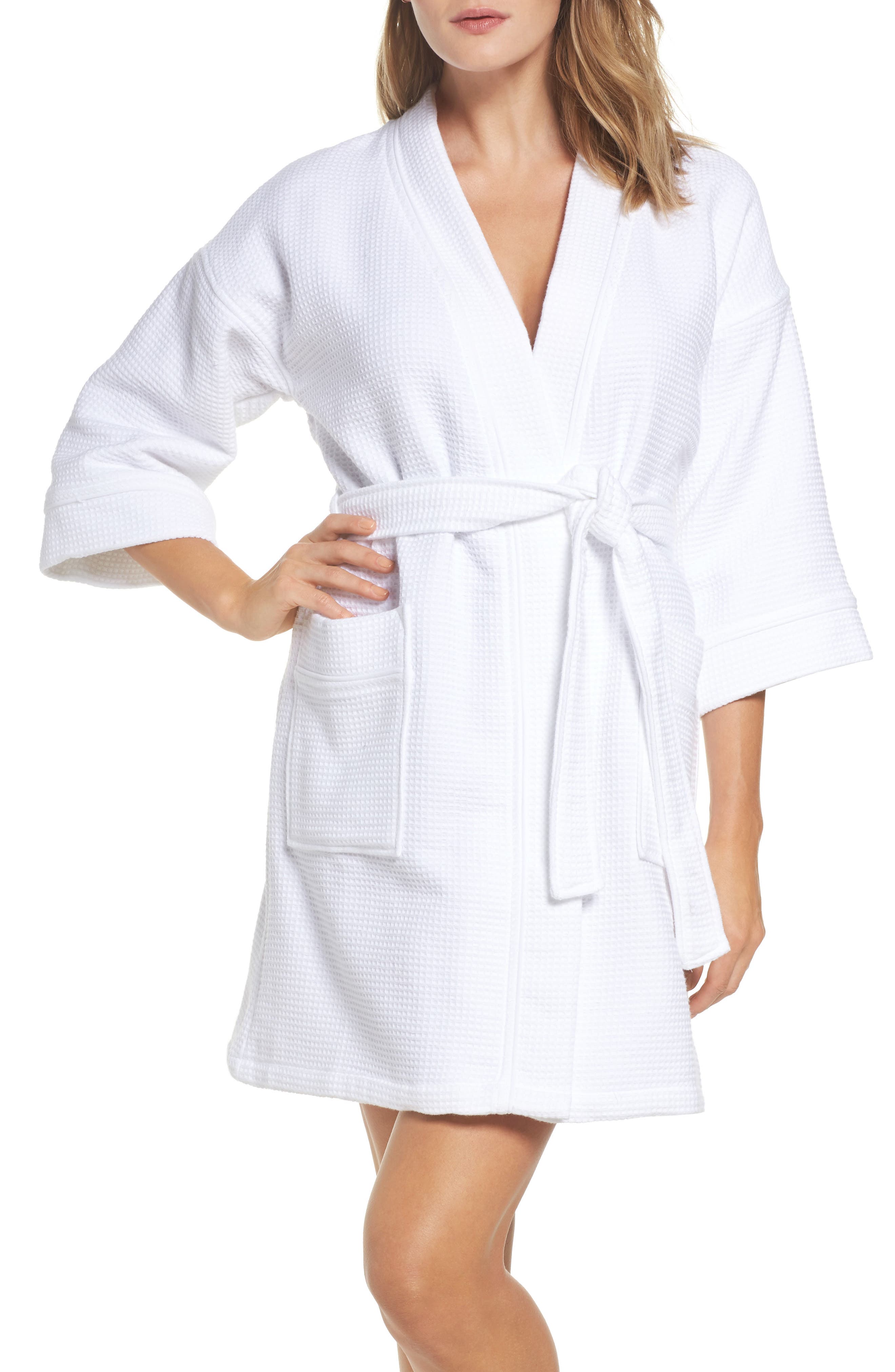 Nordstrom Lingerie Waffle Knit Short Robe Nordstrom