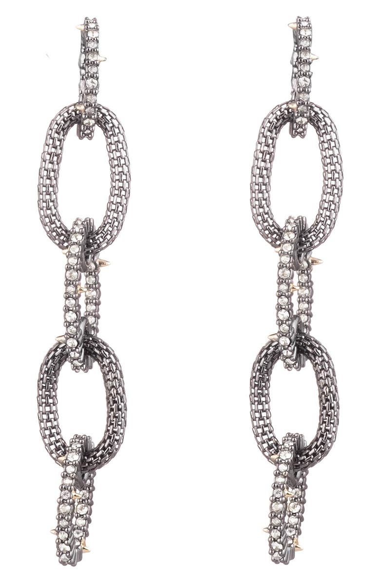 Alexis Bittar Crystal Encrusted Mesh Chain Earrings | Nordstrom