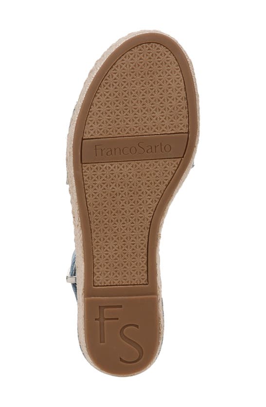 Franco Sarto Pela Espadrille Platform Sandal In Light Denim