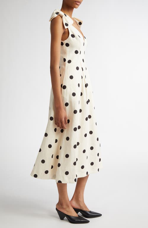 ZIMMERMANN ZIMMERMANN POLKA DOT LINEN MIDI DRESS 