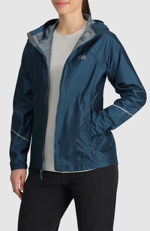 Shop Outdoor Research Helium Rain Ultralight Jacket In Harbor