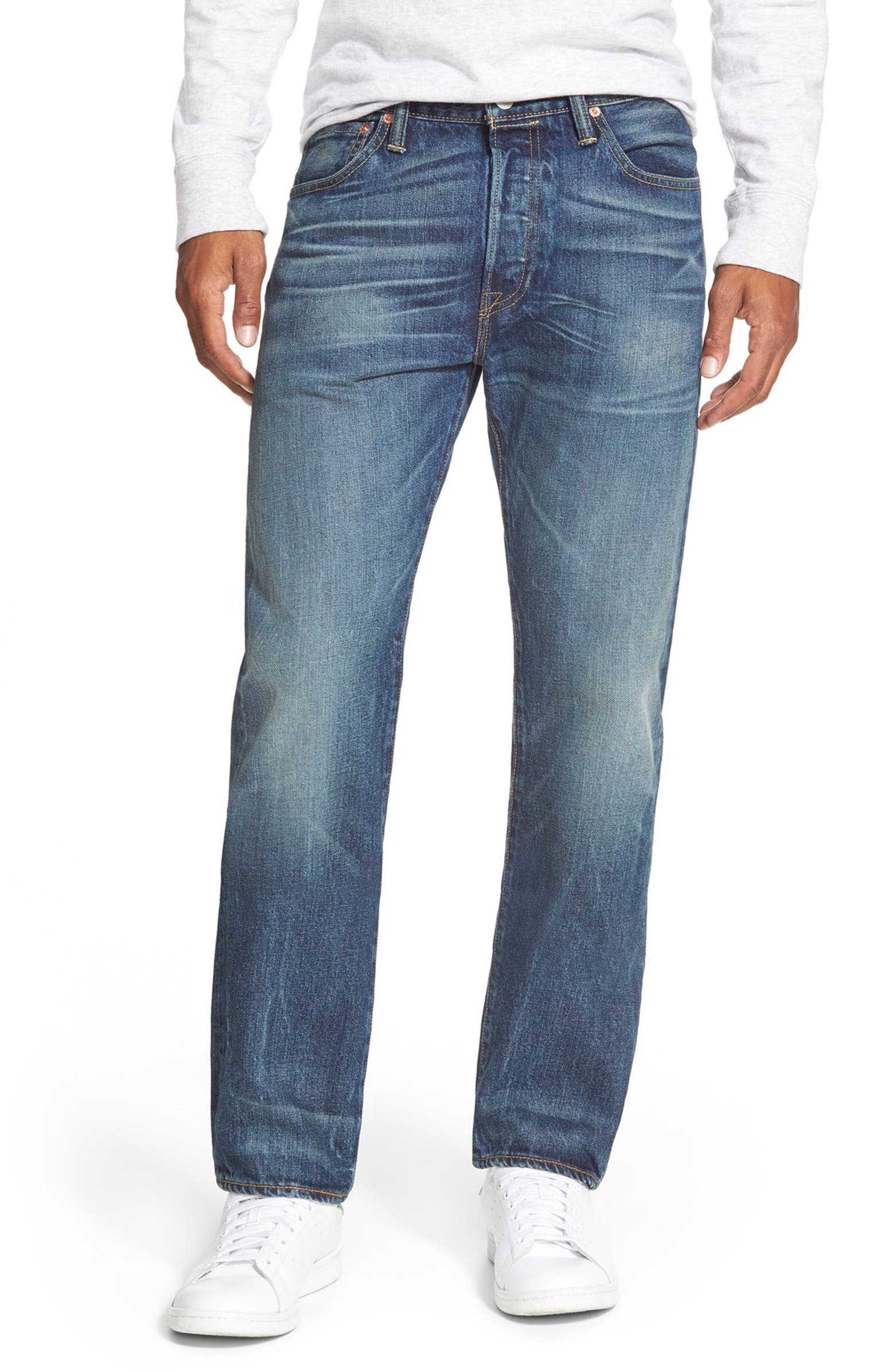 Levi's® '501 Original™' Straight Leg Jeans (Burnt Red) | Nordstrom