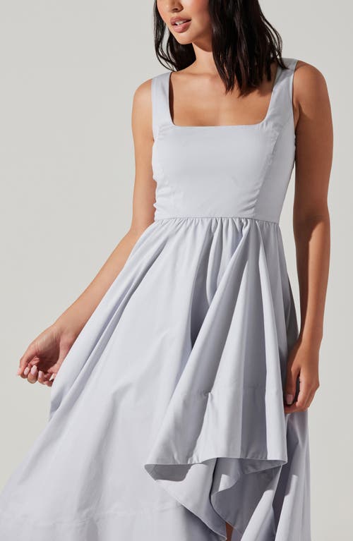 Shop Astr The Label Allora Asymmetric High-low Dress In Periwinkle Blue