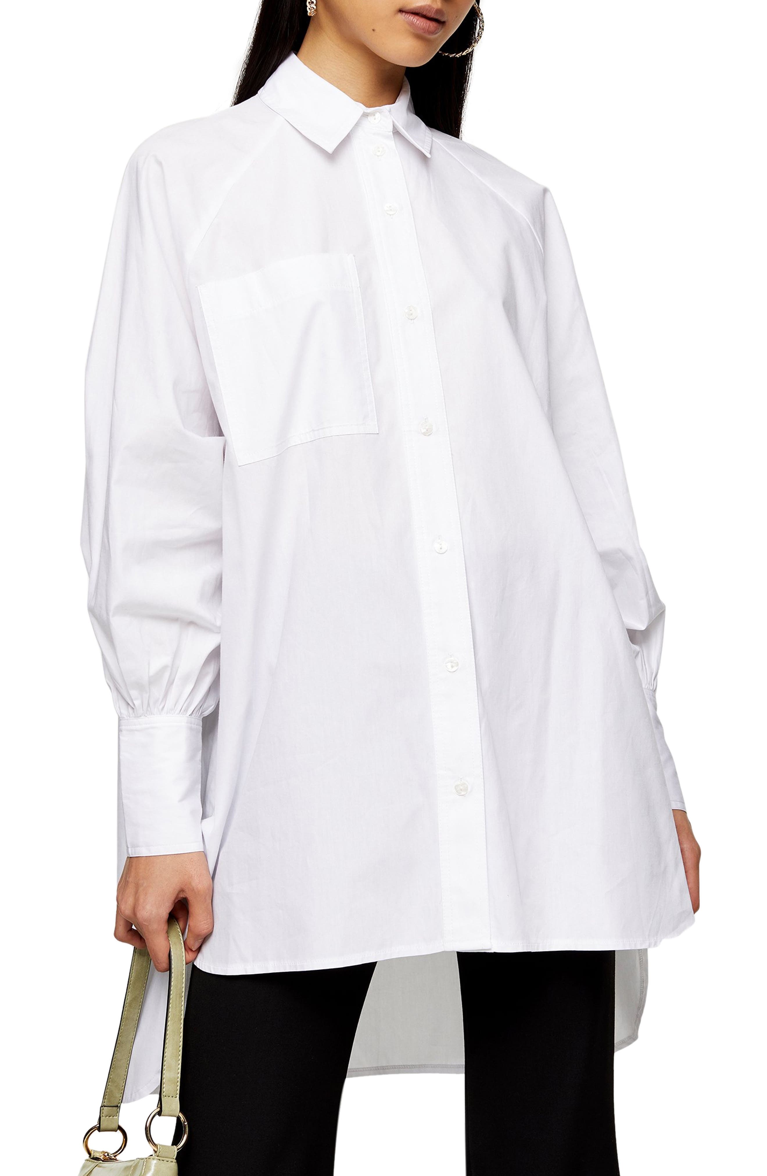 topshop white oversized shirt