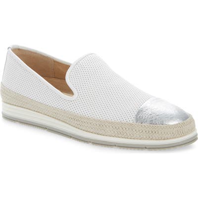 Vaneli Qalila Perforated Cap Toe Loafer, White