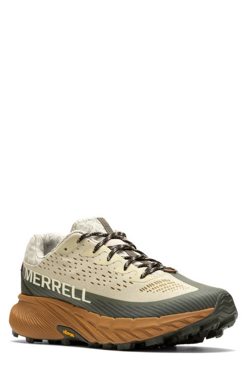 Agility Peak 5 Running Shoe in Oyster/Olive