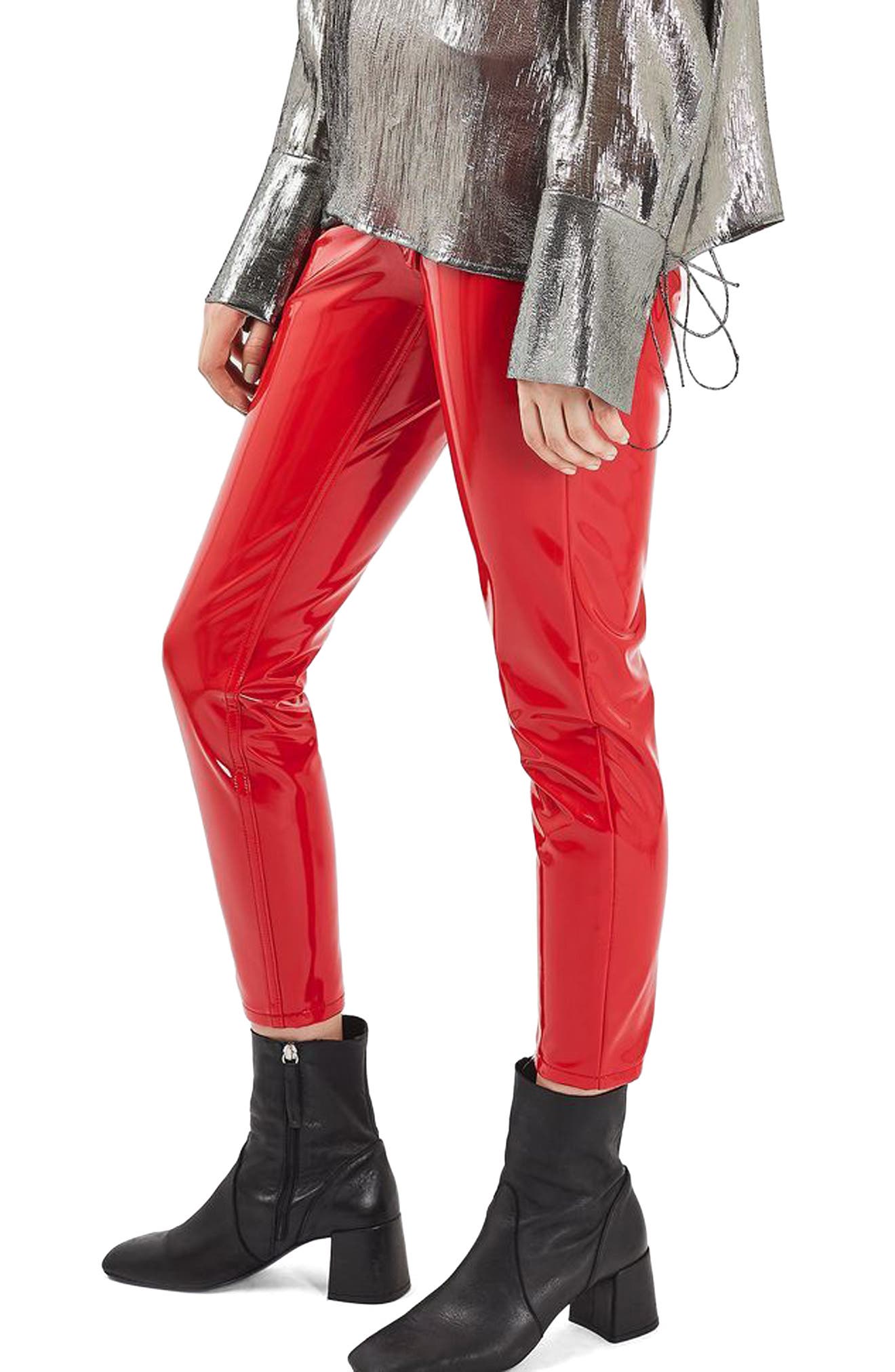 Jamie Vinyl Skinny Jeans Nordstrom