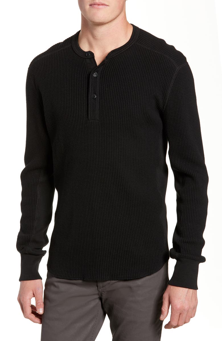 rag & bone Waffle Knit Long Sleeve Henley Nordstrom
