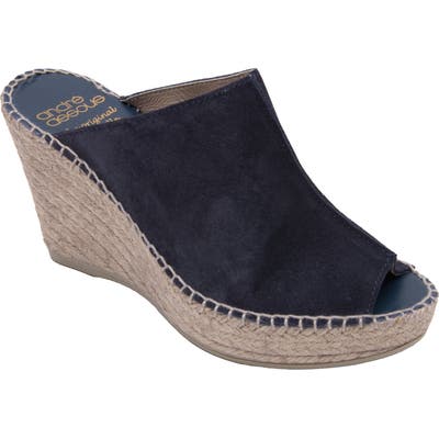 Andre Assous Cici Espadrille Wedge, Blue