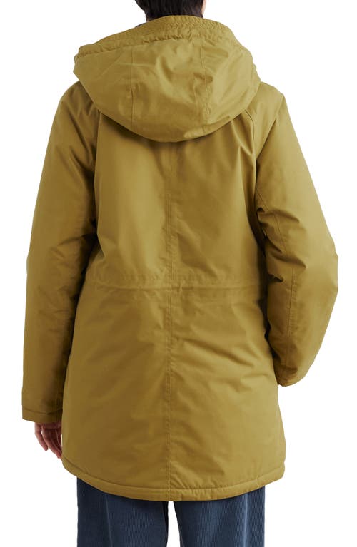 Shop Seasalt Cornwall Cliff Castle Waterproof Hooded Coat In Oak Yellow