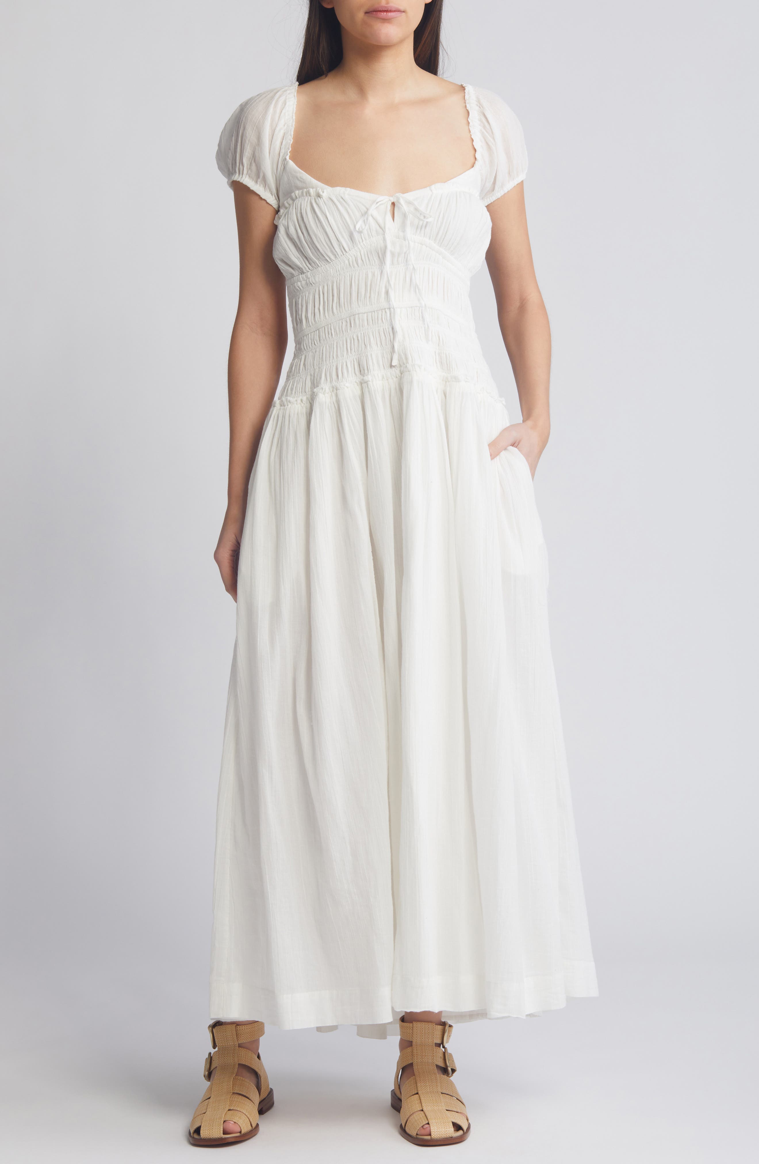 white maxi dress