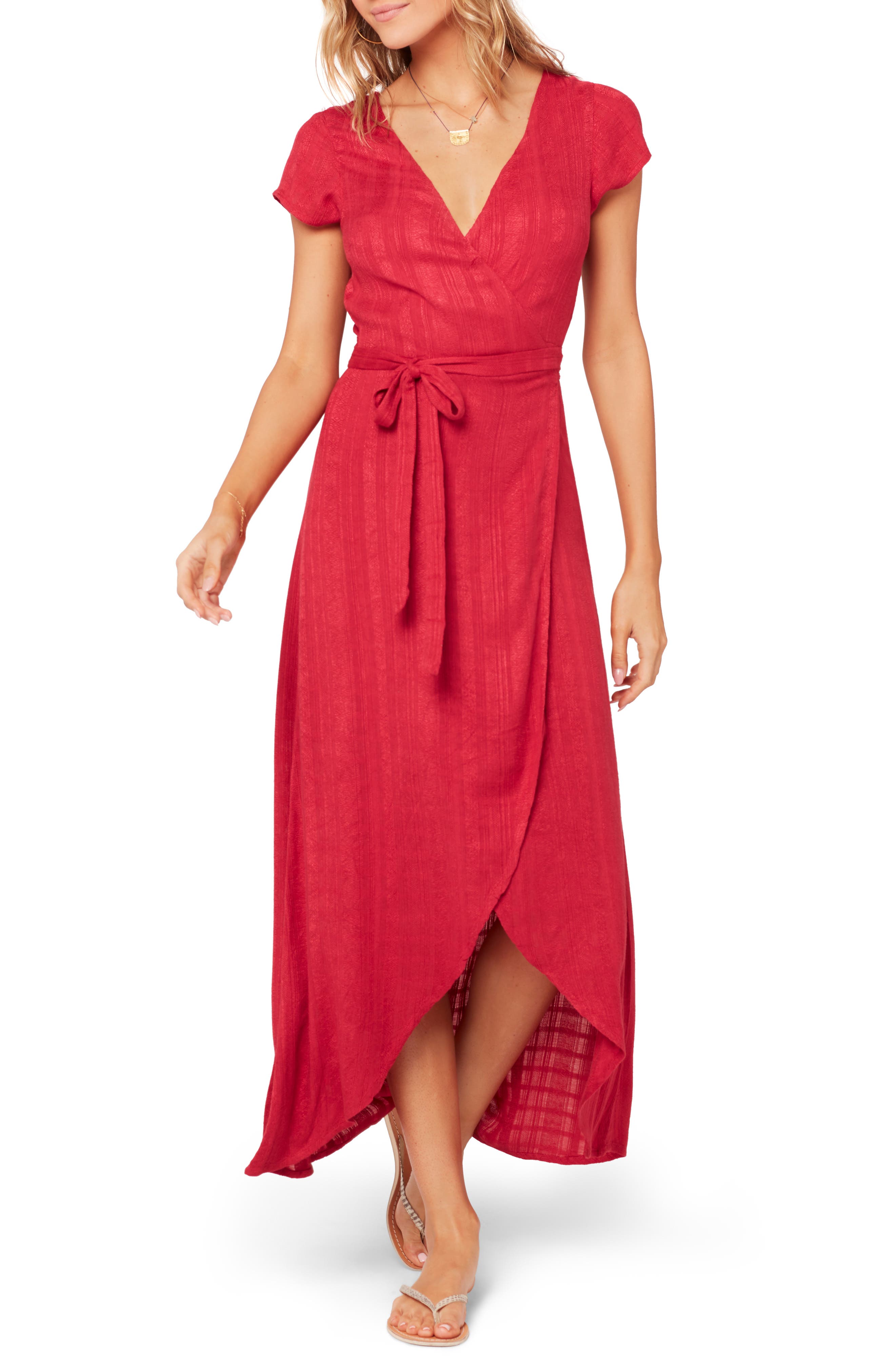 L Space Goa Cover-Up Maxi Wrap Dress