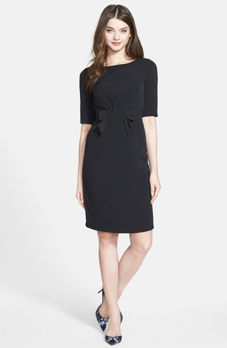 Adrianna Papell Bow Front Crepe Sheath Dress | Nordstrom