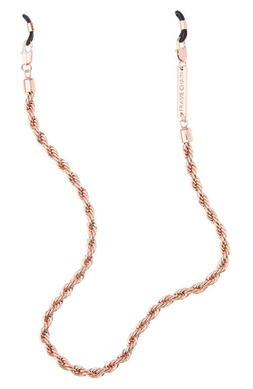 FRAME CHAIN Hey Shorty Eyeglass Chain in Rose Gold