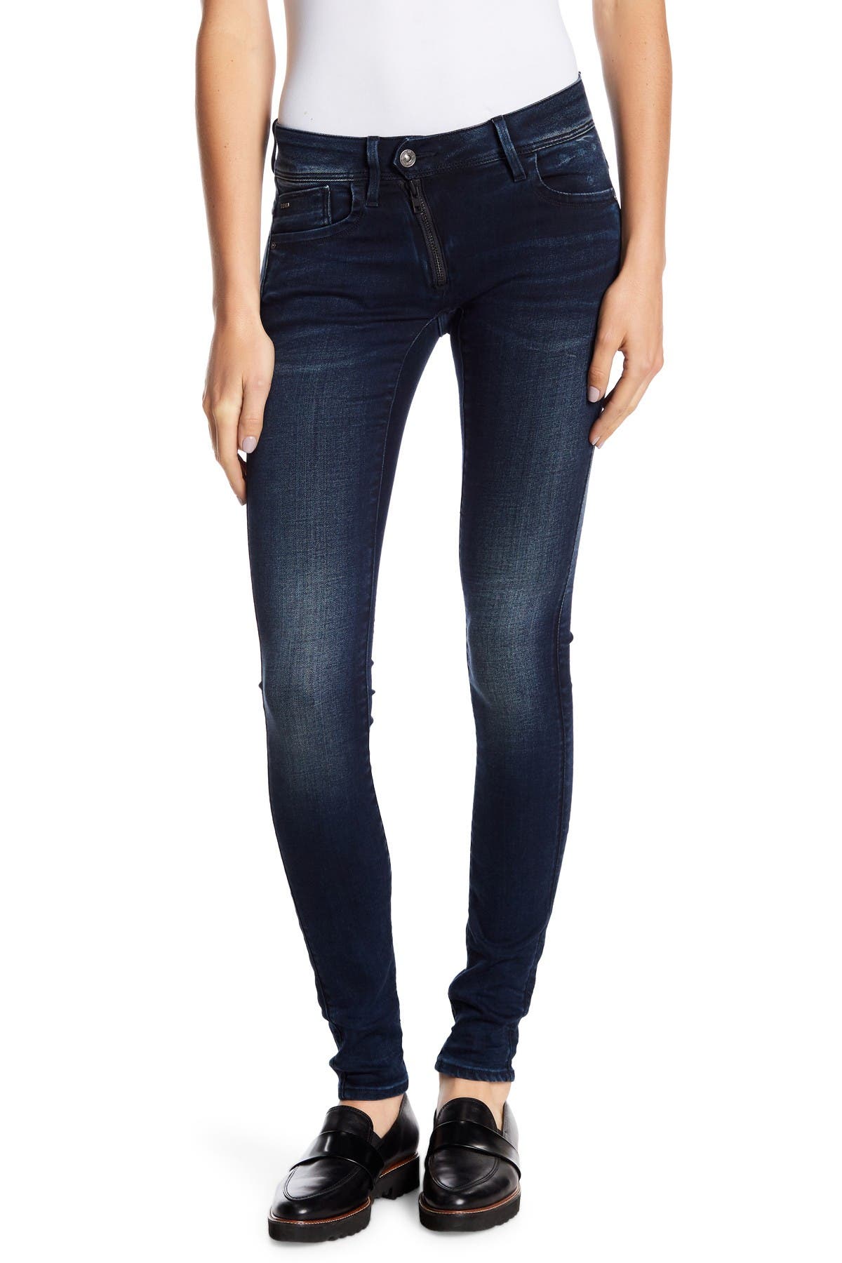 g star lynn zip mid skinny