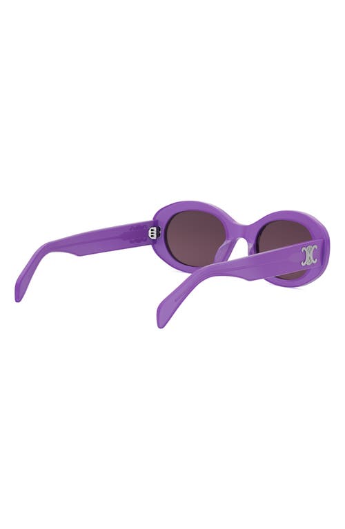 Celine Triomphe 52mm Oval Sunglasses In Pink