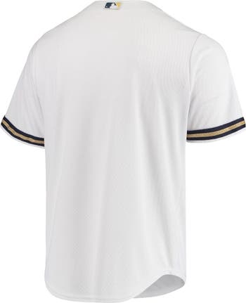 Men's Milwaukee Brewers Customized 2013 Cream Jersey on sale,for
