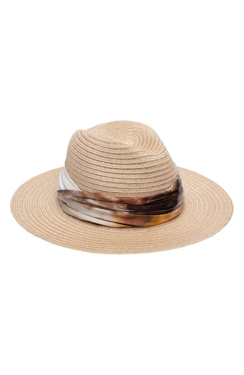 Eugenia Kim Courtney Packable Straw Fedora in Natural at Nordstrom