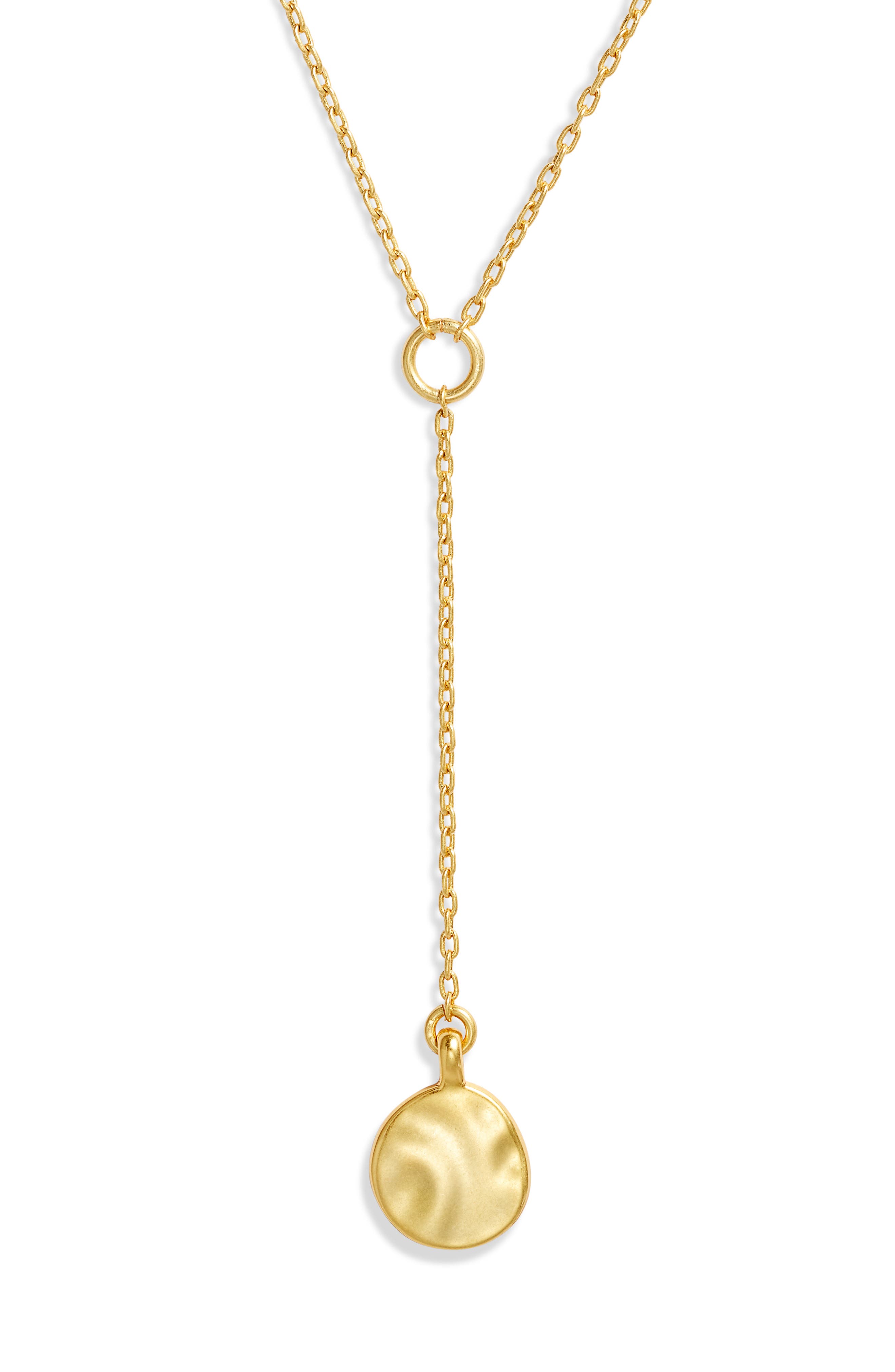 Madewell Melting Coin Lariat Necklace 