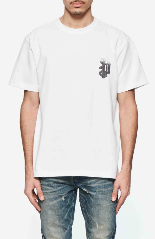 Shop Purple Brand Heavyweight Cotton Graphic T-shirt In White