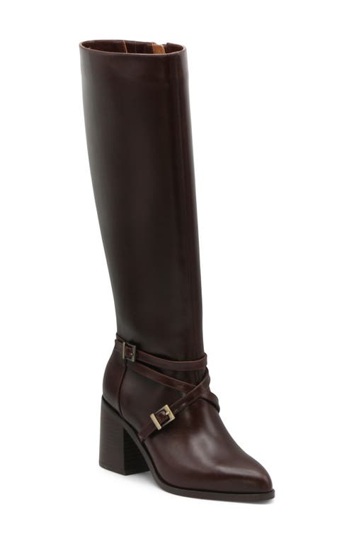 Charles David Jacoby Knee High Boot In Cognac Leather