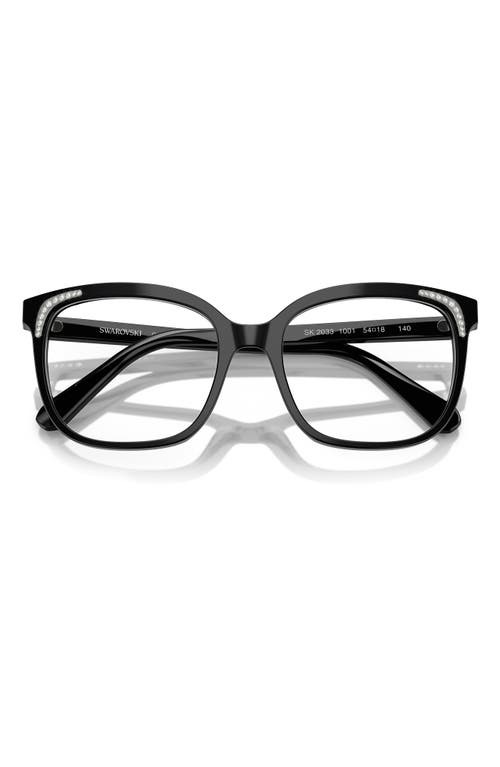 Swarovski 54mm Butterfly Optical Glasses In Black