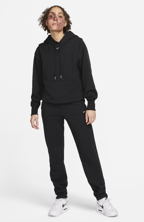 Shop Nike Sporstwear Modern French Terry Fleece Hoodie In Black/flat Pewter