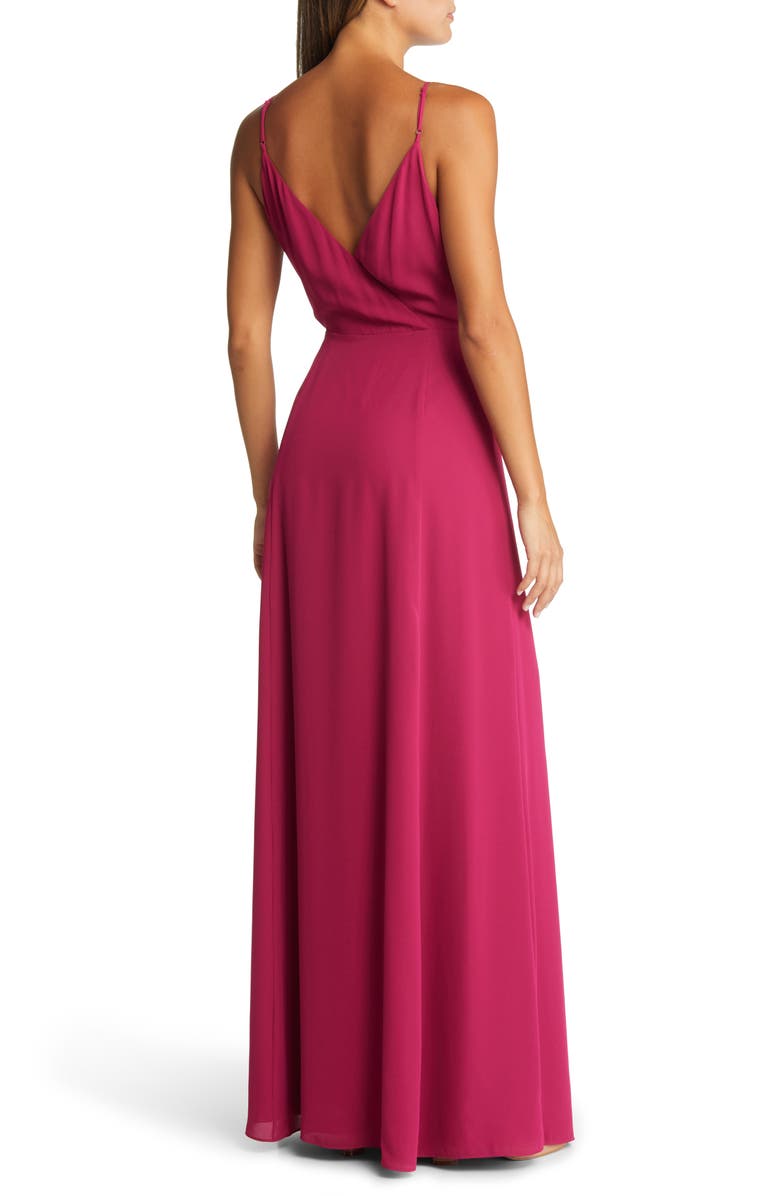 WAYF The Angelina Slit Wrap Gown | Nordstrom